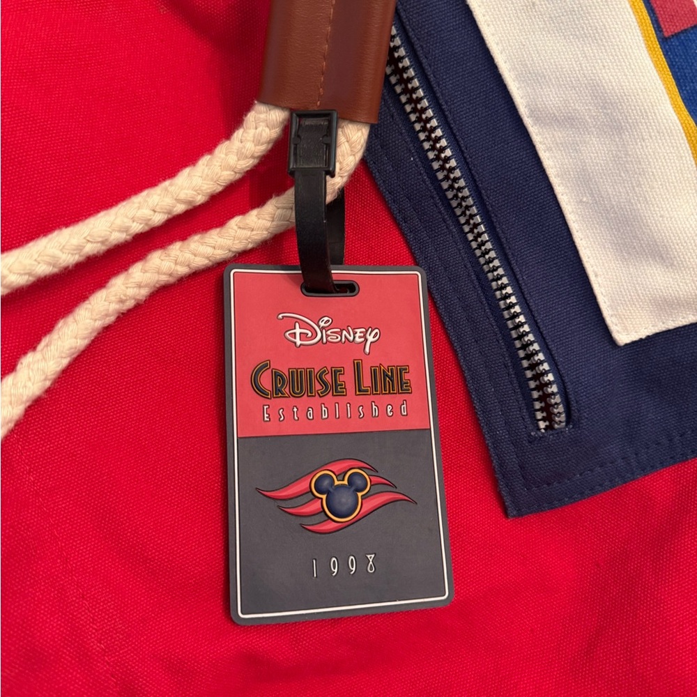 Disney Cruise Line Red, Blue, and White Duffle Bag - Picture 4 of 15